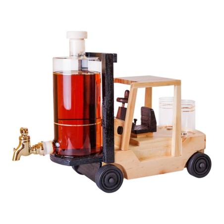 WÓZEK WIDŁOWY + 2 KIELISZKI BRANDY 0,35L 40%