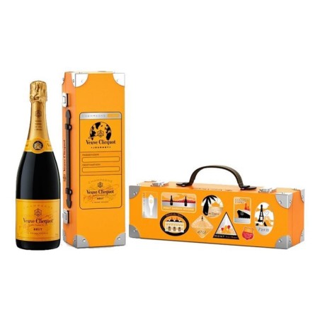 SZAMPAN VEUVE CLICQUOT BRUT YELLOW SUITCASE 0,75L 12%
