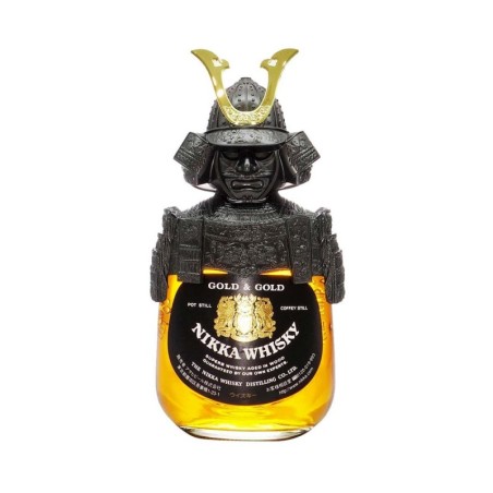 NIKKA GOLD & GOLD KABUTO SAMURAI BOTTLE WHISKY 0,75L 43%