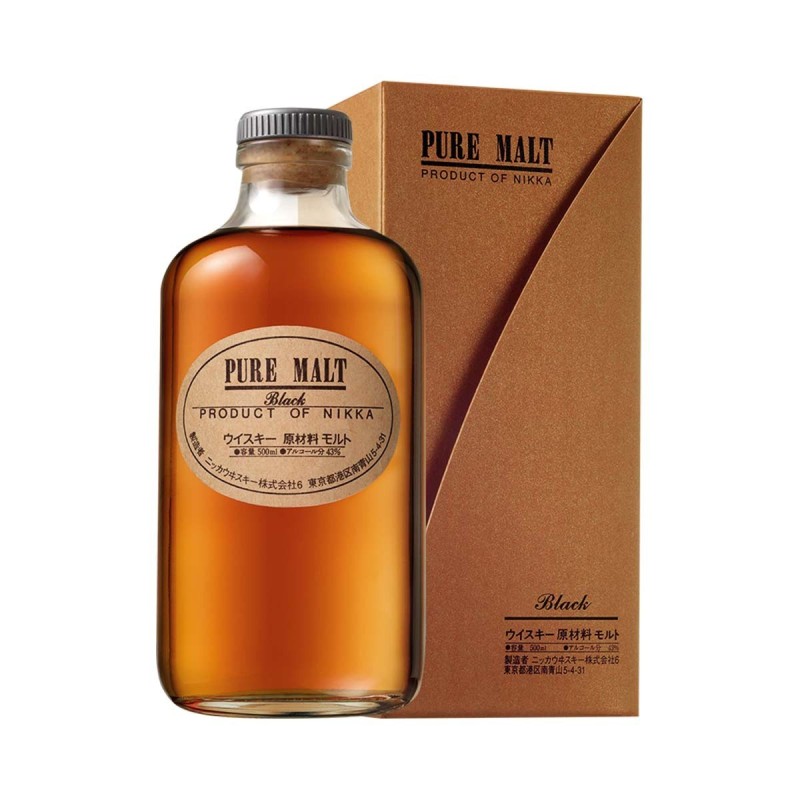 NIKKA PURE MALT BLACK WHISKY 0,5l 43% 