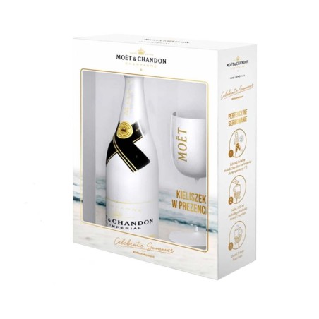 SZAMPAN MOET & CHANDON ICE IMPERIAL 0,75l 12% + KIELISZEK