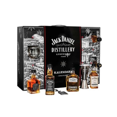 JACK DANIEL'S KALENDARZ ŚWIĄTECZNY - ZESTAW MINIATUREK