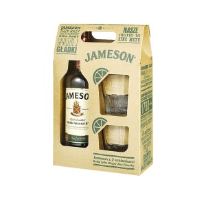 JAMESON WHISKY 0,7L 40% + 2 SZKLANKI
