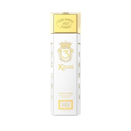 3 KILOS COCONUT GOLD VODKA 1L 30%