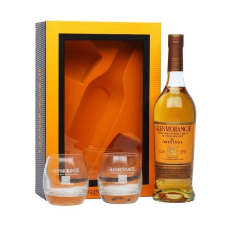 GLENMORANGIE 10YO WHISKY 0,7L 40% + 2 SZKLANKI