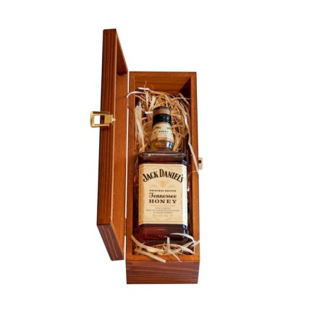 JACK DANIEL'S HONEY TENNESSEE LIKIER 0,7L 35% W SKRZYNCE DREWNIANEJ