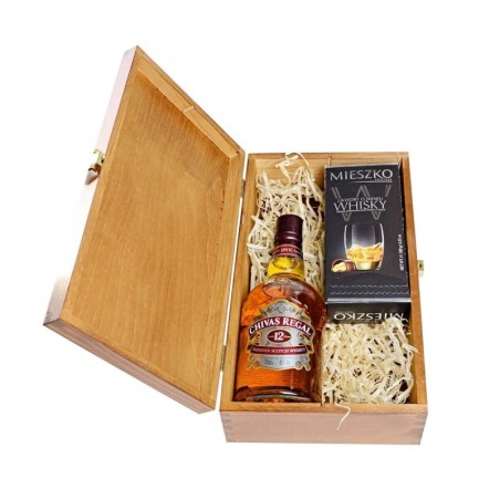 CHIVAS REGAL 12YO WHISKY 0,7L 40% W SKRZYNCE DREWNIANEJ + CZEKOLADKI