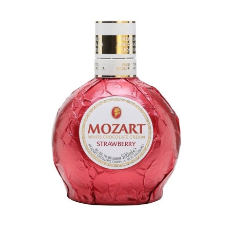 MOZART WHITE CHOCOLATE CREAM STRAWBERRY LIKIER 0,5L 15%