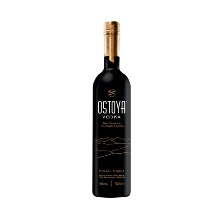 OSTOYA THE CHARCOAL FILTERED BLACK VODKA 0,7L 40%