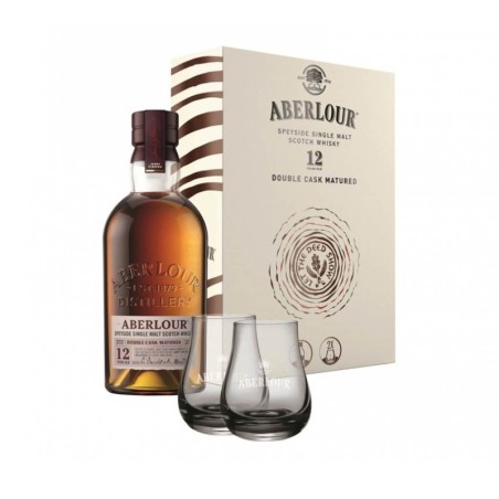 ABERLOUR 12YO WHISKY  0,7L 40% + 2 SZKLANKI