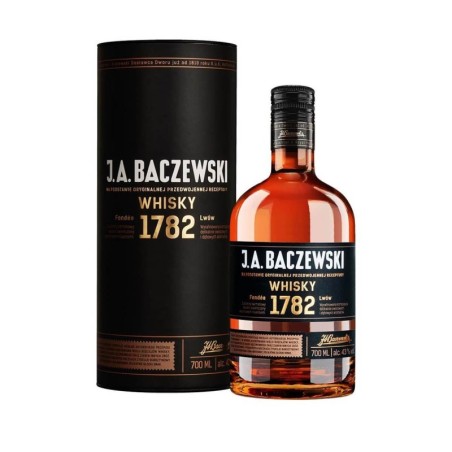 J.A. BACZEWSKI WHISKY 1782 0,7L 43% + TUBA