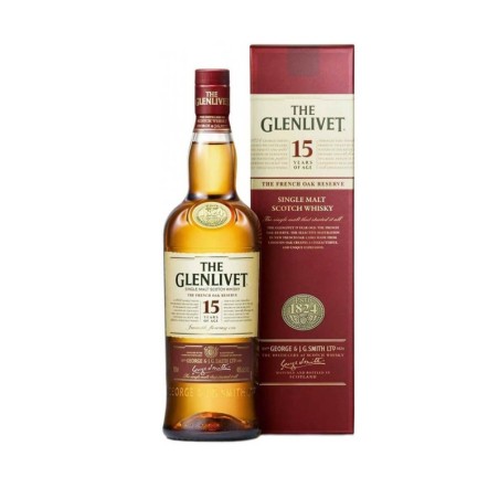 GLENLIVET 15YO SINGLE MALT WHISKY 0,7L 40%