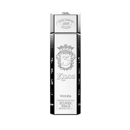 3 KILOS SILVER VODKA 1L 40%