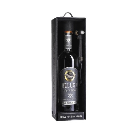 BELUGA GOLD LINE VODKA 0,7L 40% W SKÓRZE + MŁOTEK