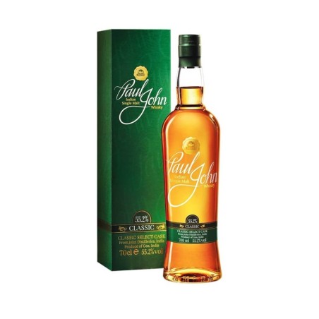 PAUL JOHN CLASSIC SELECT CASK INDIAN SINGLE MALT WHISKY 0,7L 55,2%