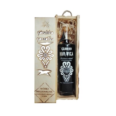 CZORNO KURNWICA WÓDKA 0,7L 40% W SKRZYNCE