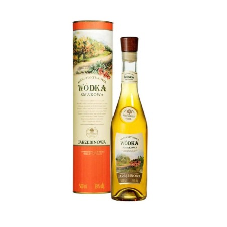 MANUFAKTUROWA WÓDKA JARZĘBINOWA 0,5L 38% + TUBA