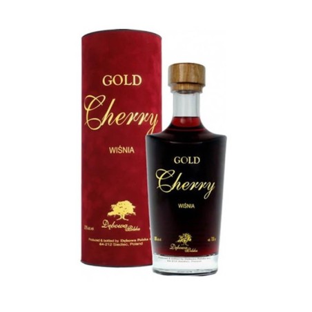 DĘBOWA POLSKA GOLD CHERRY LIKIER 0,7L 30% + TUBA
