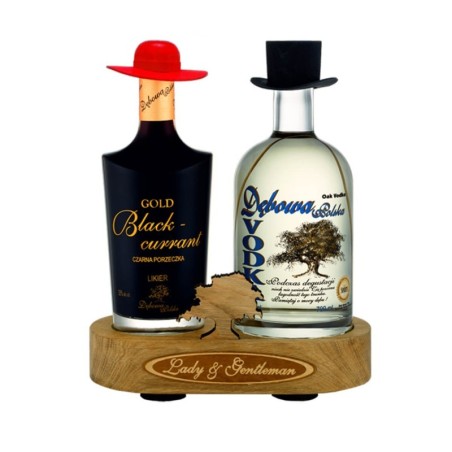 DĘBOWA POLSKA LADY & GENTLEMAN CZYSTA + BLACKCURRANT 2 X 0,7L 40%
