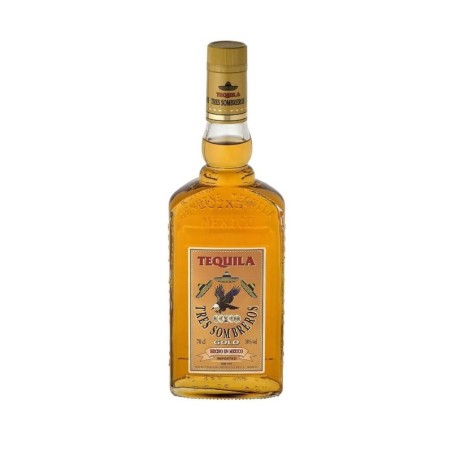 TRES SOMBREROS GOLD TEQUILA 0,7L 38%