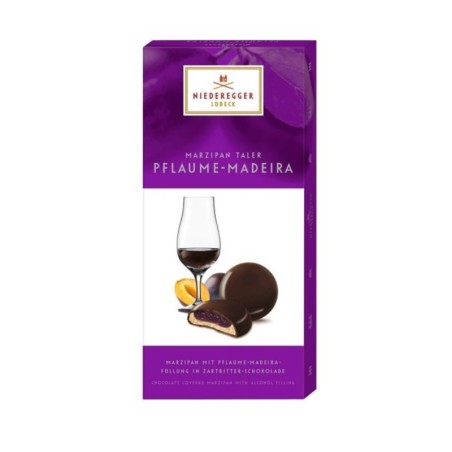 NIEDEREGGER PRALINY MARCEPANOWE ZE ŚLIWKĄ 100G