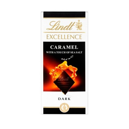 LINDT EXCELLENCE CZEKOLADA GORZKA CARAMEL WITH SEA SALT 100G