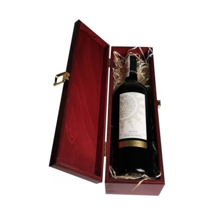 BACARO NERO D’AVOLA 0,75L W SKRZYNCE DREWNIANEJ