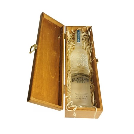 BELVEDERE VODKA 0,5L 40% W SKRZYNCE DREWNIANEJ