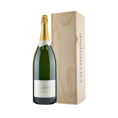 SZAMPAN CATTIER BRUT 3L 12,5% + SKRZYNKA DREWNIANA