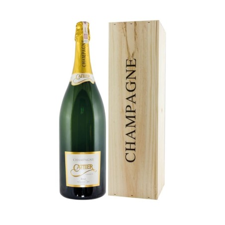 SZAMPAN CATTIER BRUT 6L 12,5% + SKRZYNKA DREWNIANA