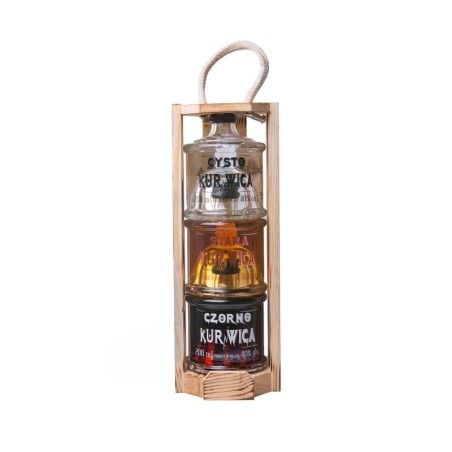TROJACZKI KURNWICA WÓDKA 3x0,2L 40%