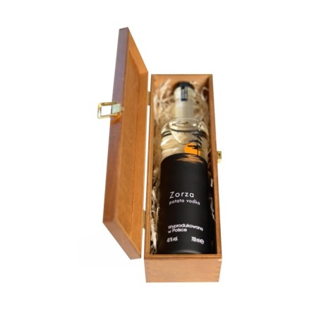 ZORZA VODKA 0,7L 40% W SKRZYNCE DREWNIANEJ