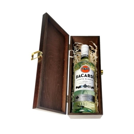 BACARDI CARTA BLANCA RUM 0,7L 37,5% W SKRZYNCE DREWNIANEJ