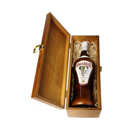 AMARULA VANILLA SPICE CREAM LIKIER 0,7L 15,5% W SKRZYNCE DREWNIANEJ