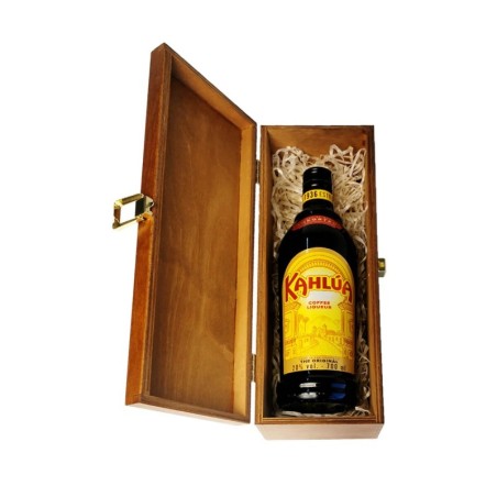 KAHLUA COFFEE 0,7L 16% W SKRZYNCE DREWNIANEJ