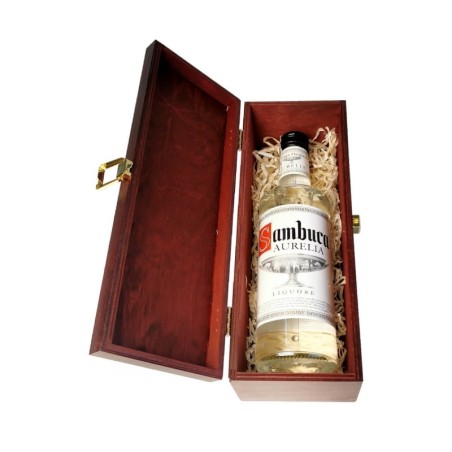 SAMBUCA AURELIA 0,7L 38% W SKRZYNCE DREWNIANEJ