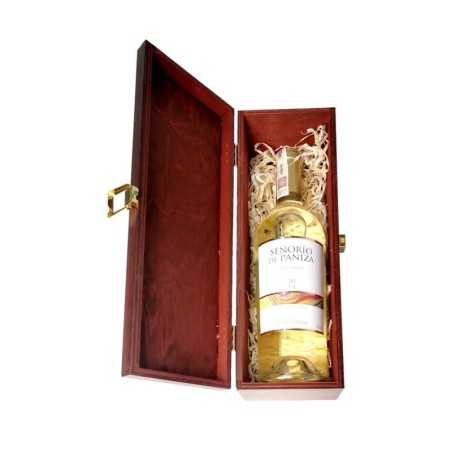 SENORIO DE PANIZA BLANCO SEMI SWEET 0,75L W SKRZYNCE DREWNIANEJ