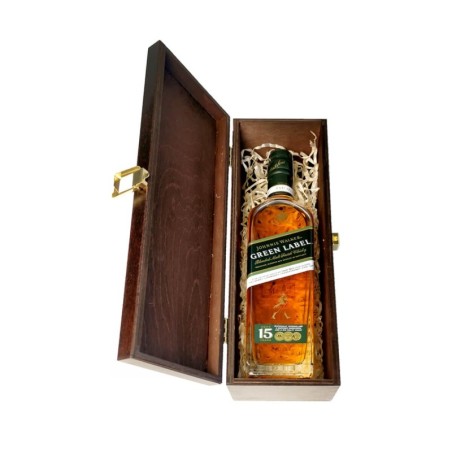 JOHNNIE WALKER GREEN LABEL 15YO WHISKY 0,7L 43% W SKRZYNCE DREWNIANEJ