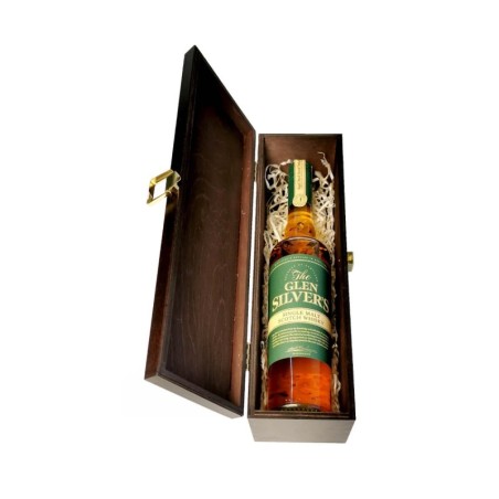 GLEN SILVER'S SINGLE MALT WHISKY 0,7L 40% W SKRZYNCE DREWNIANEJ