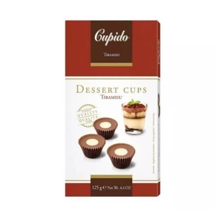 CUPIDO DESSERT CUPS CZEKOLADKI Z NADZIENIEM TIRAMISU 125G