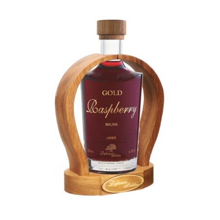 DĘBOWA POLSKA PODKOWA SZCZĘŚCIA GOLD RASPBERRY LIKIER  0,7L 20%