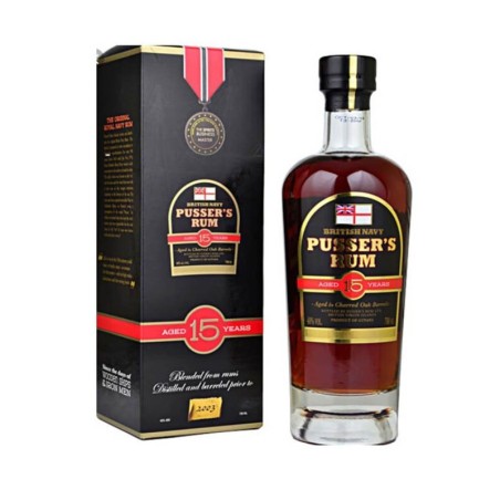 PUSSER'S BRITISH NAVY 15YO RUM 0,7L 40%