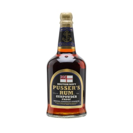 PUSSER'S BRITISH NAVY GUNPOWDER PROOF RUM 0,7L 54,5%