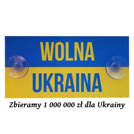FLAGA UKRAINY NA SZYBĘ AUTA WOLNA UKRAINA