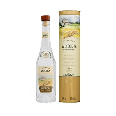 MANUFAKTUROWA WÓDKA ZBOŻOWA 0,5L 40% + TUBA 