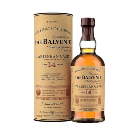 BALVENIE 14YO CARIBBEAN CASK WHISKY 0,7L 43%