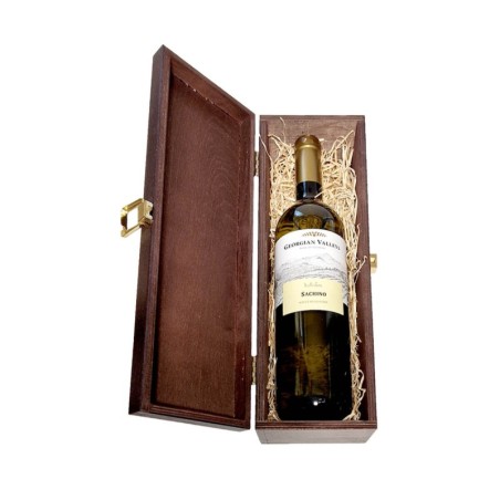 GEORGIAN VALLEYS SACHINO WHITE 0,75L W SKRZYNCE DREWNIANEJ