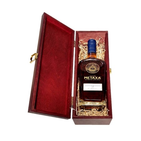 METAXA 12 STARS BRANDY 0,7L 40% W SKRZYNCE DREWNIANEJ