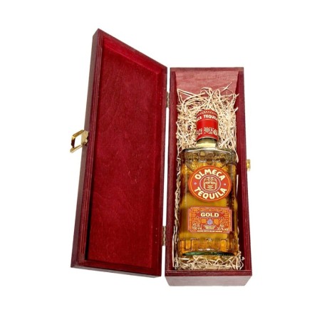 OLMECA GOLD REPOSADO TEQUILA 0,7L 35% W SKRZYNCE DREWNIANEJ