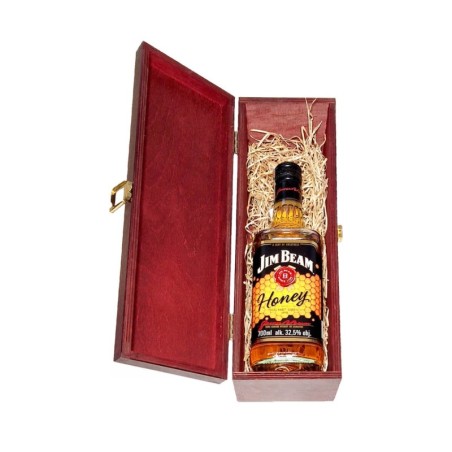 JIM BEAM HONEY LIKIER 0,7L 32,5% W SKRZYNCE DREWNIANEJ
